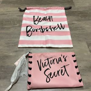 Victoria’s Secret Wristlet & Drawstring Bag